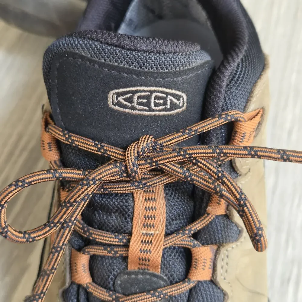 KEEN Targhee IV Men's 13 Waterproof Hiking Shoes, Sea Turtle/Roasted Pecan Color